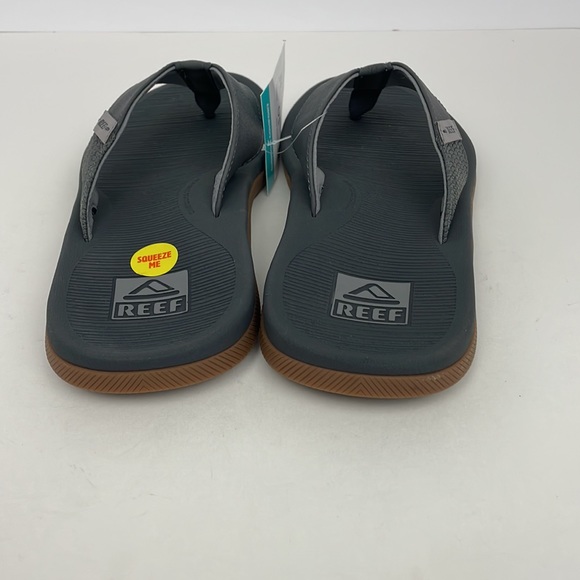 New Reef Men\'s Santa Ana Flip Flop Sandal Grey Sizes 9 main image 4